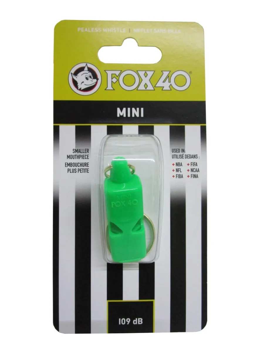 Silbato fox 40 Mini de 109 dB Material Plástico color verde